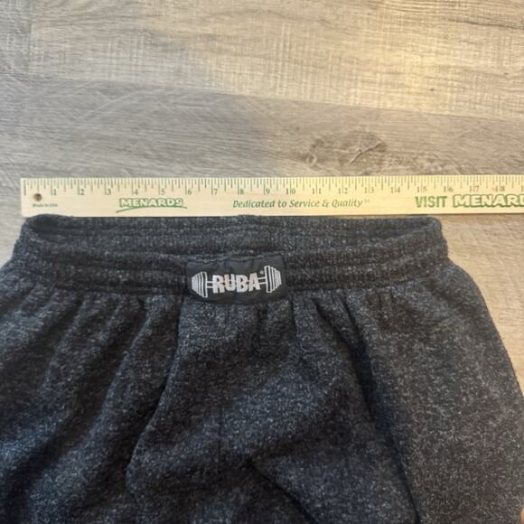 Vintage RUBA 80s Baggy Gym Pants Black/grey Elastic Waist Tapered Leg Men’s 1x - Picture 4 of 6